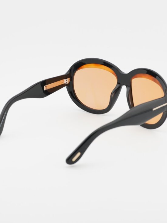 Tom Ford Angellica FT1193 01E Butterfly Sunglasses - Black / Brown